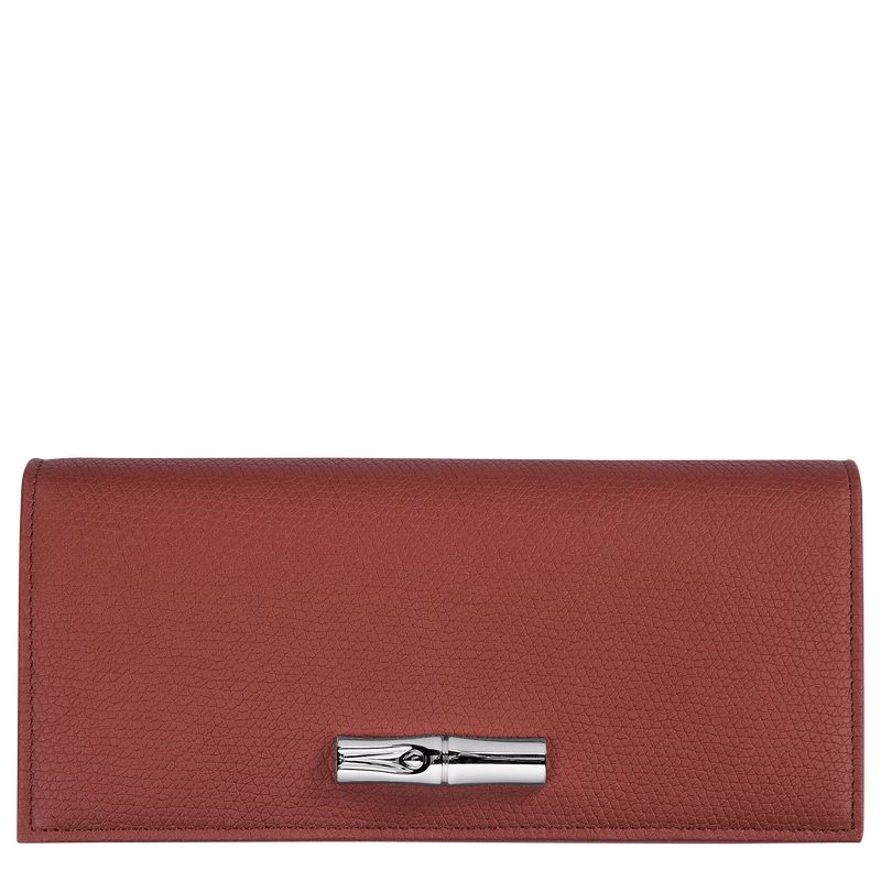 Brown Longchamp Le Roseau Flap Women Wallet | Ksa-803ETMRYG