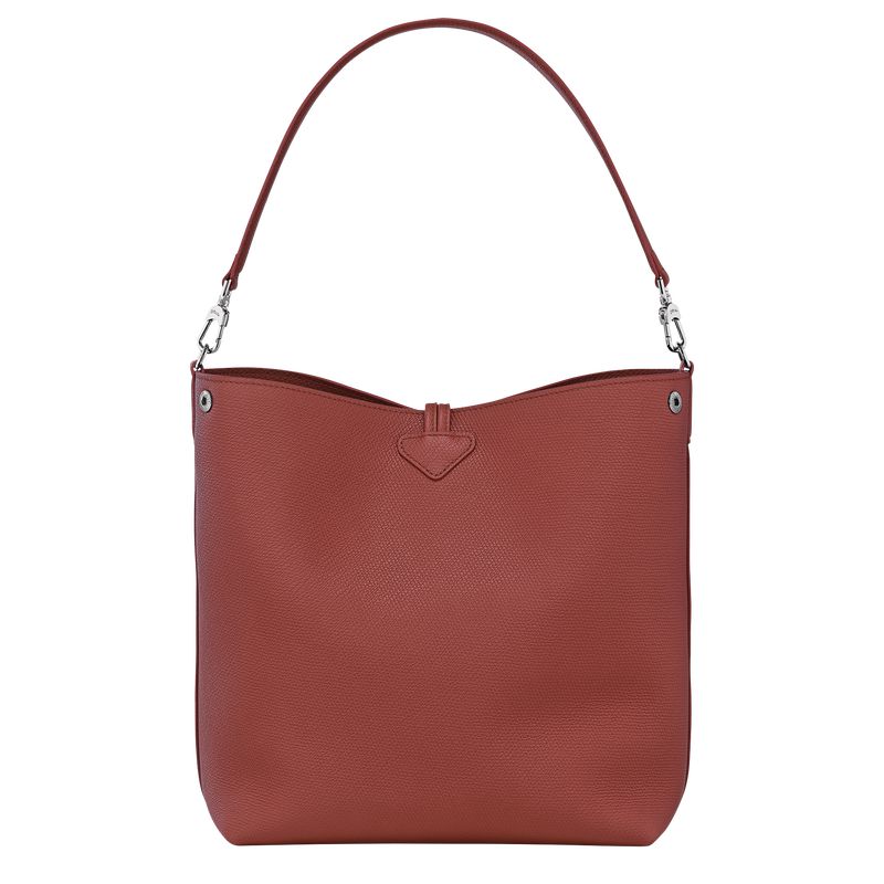Brown Longchamp Le Roseau M Women Shoulder Bag | Ksa-526UYHPKC