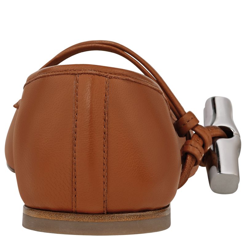 Brown Longchamp Le Roseau Women Ballerinas | Ksa-583CUPRFH