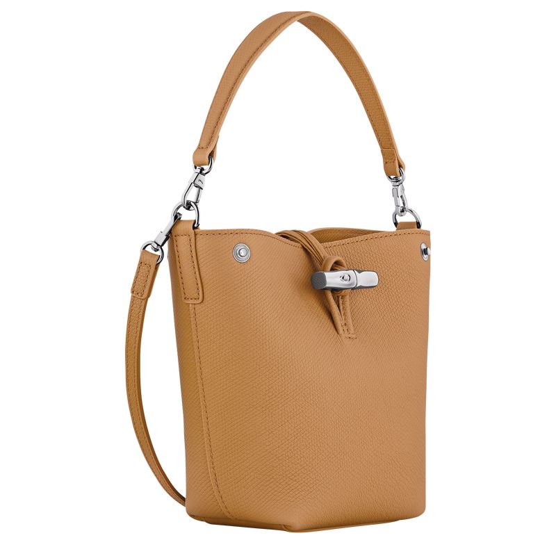 Brown Longchamp Le Roseau Xs Women Bucket Bag | Ksa-027PDILRW
