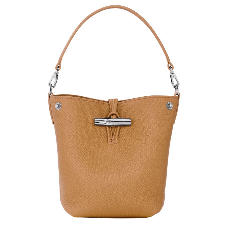 Brown Longchamp Le Roseau Xs Women Bucket Bag | Ksa-027PDILRW