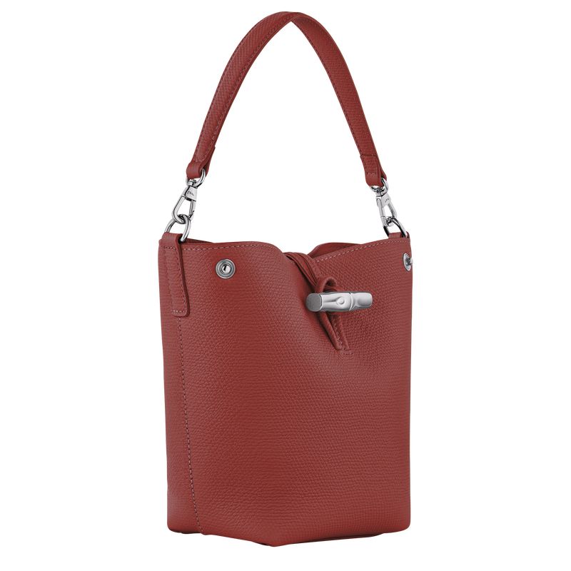 Brown Longchamp Le Roseau Xs Women Bucket Bag | Ksa-750TGPCKU