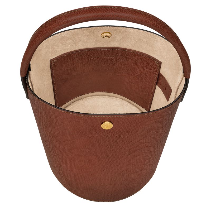 Brown Longchamp Épure S Women Bucket Bag | Ksa-238OKCRZN