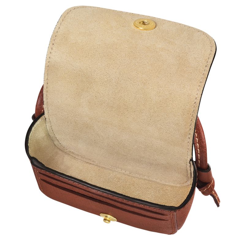 Brown Longchamp Épure With Leather Lace Women Coin Purse | Ksa-750BZVJNE