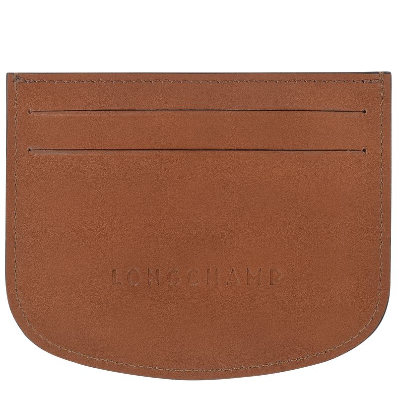 Brown Longchamp Épure Women Card Holder | Ksa-012OHFBZY