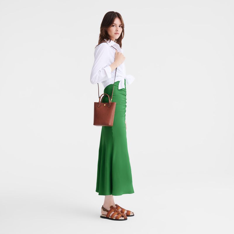 Brown Longchamp Épure Xs Women Tote Bag | Ksa-420ZMJOUQ