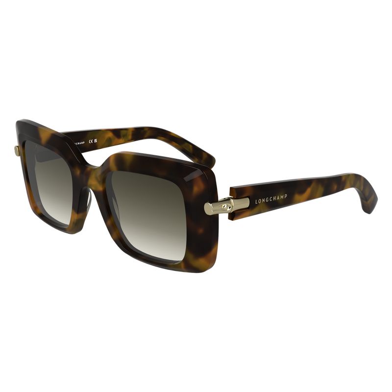 Brown / Green Longchamp Acetate Women Sunglasses | Ksa-563MXILTA