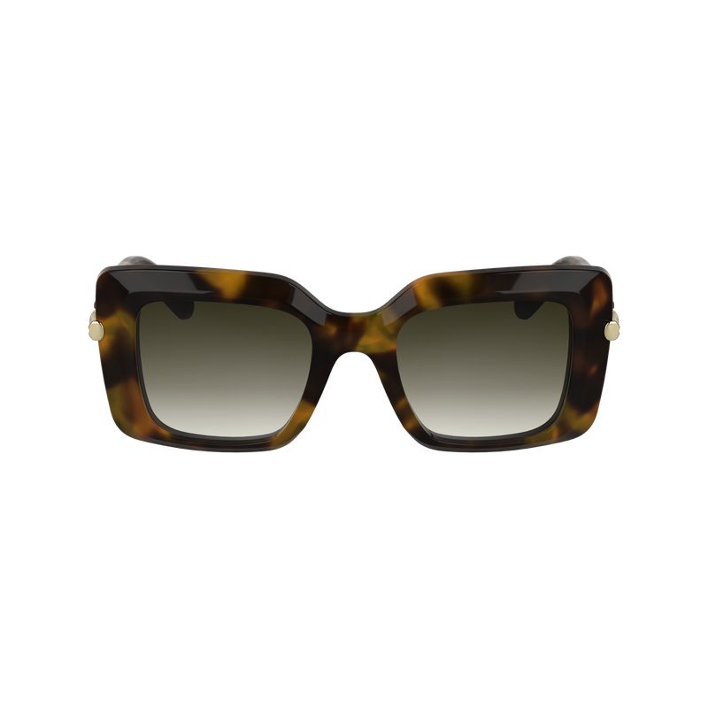 Brown / Green Longchamp Acetate Women Sunglasses | Ksa-563MXILTA