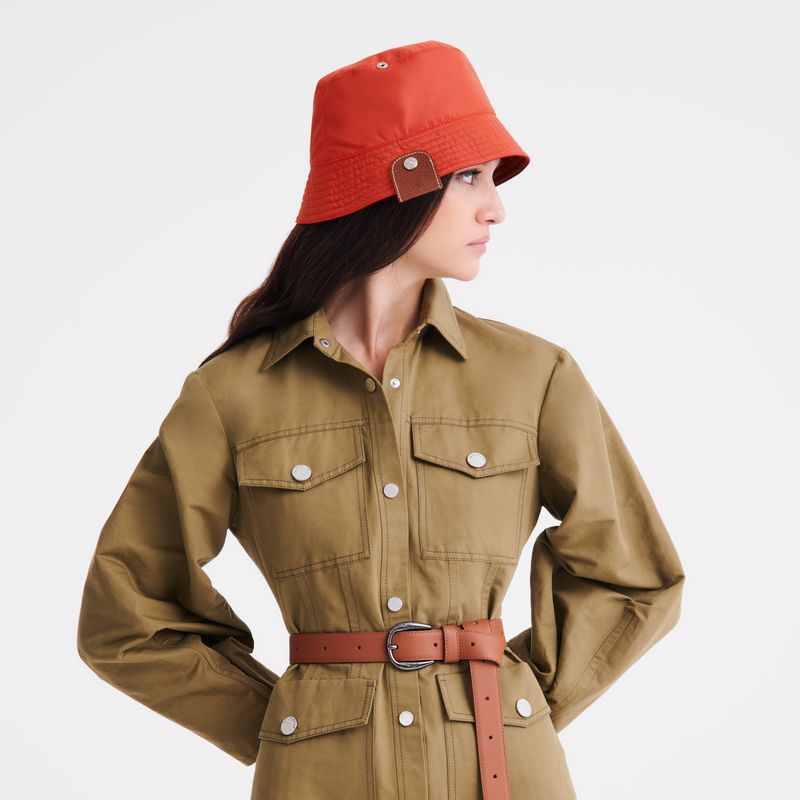 Brown / Pink Longchamp Reversible Women Bucket Hat | Ksa-372EFSZOX