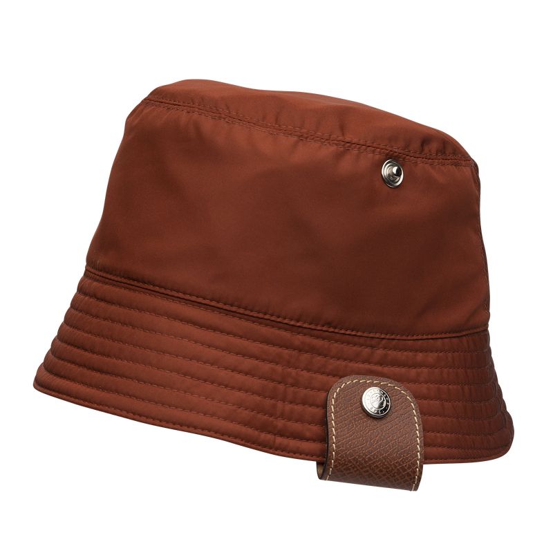 Brown / Pink Longchamp Reversible Women Bucket Hat | Ksa-372EFSZOX