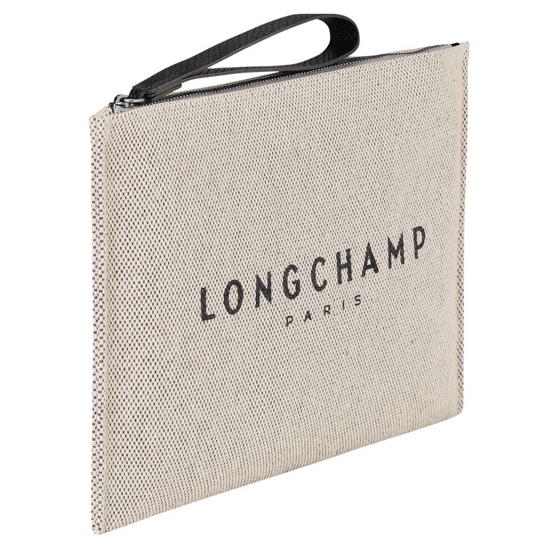 Cream Longchamp Essential Men Pouch | Ksa-315KELJHX