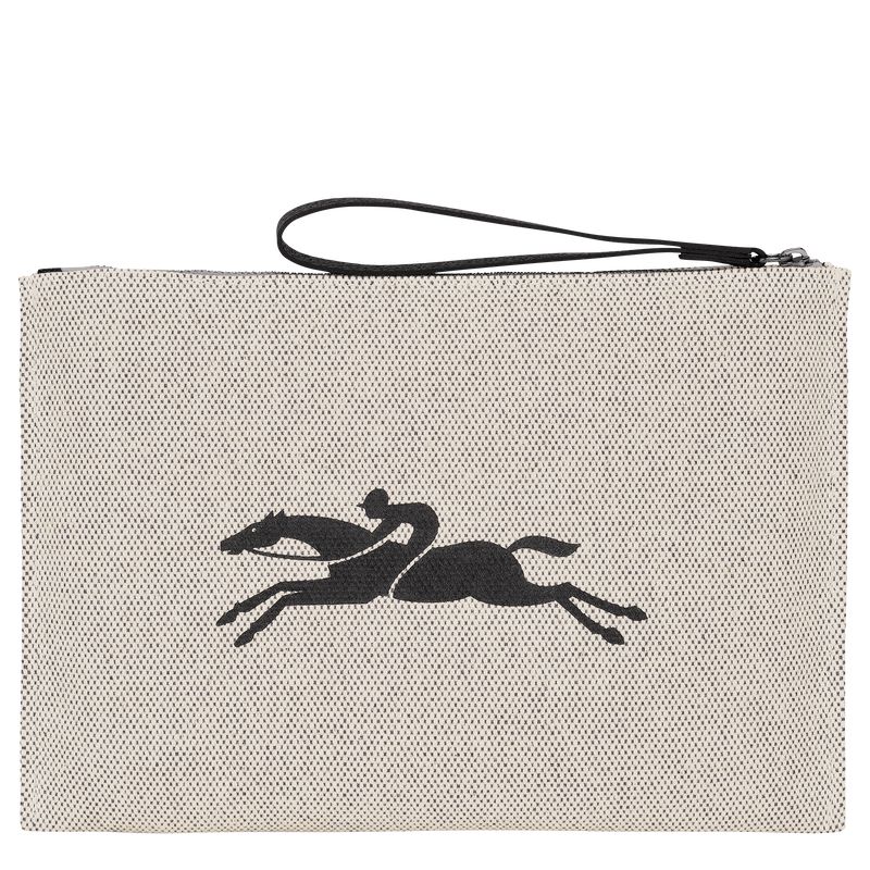 Cream Longchamp Essential Men Pouch | Ksa-315KELJHX