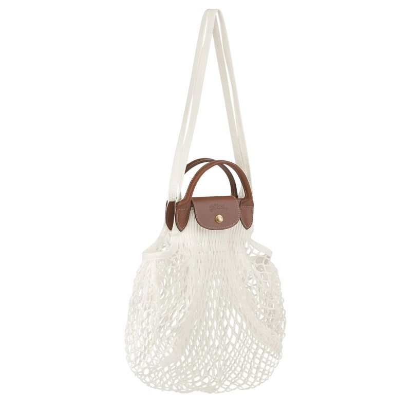 Cream Longchamp Le Pliage Filet L Women Mesh Bag | Ksa-584OSWVHN