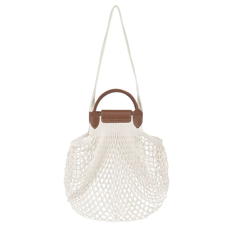 Cream Longchamp Le Pliage Filet L Women Mesh Bag | Ksa-584OSWVHN