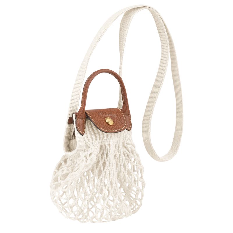 Cream Longchamp Le Pliage Filet Xs Women Mesh Bag | Ksa-923NPDEZB