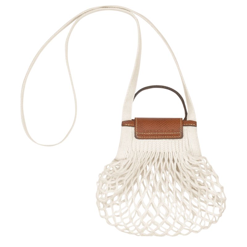 Cream Longchamp Le Pliage Filet Xs Women Mesh Bag | Ksa-923NPDEZB