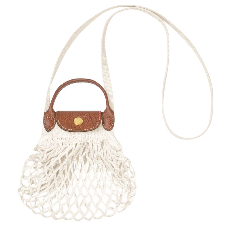 Cream Longchamp Le Pliage Filet Xs Women Mesh Bag | Ksa-923NPDEZB