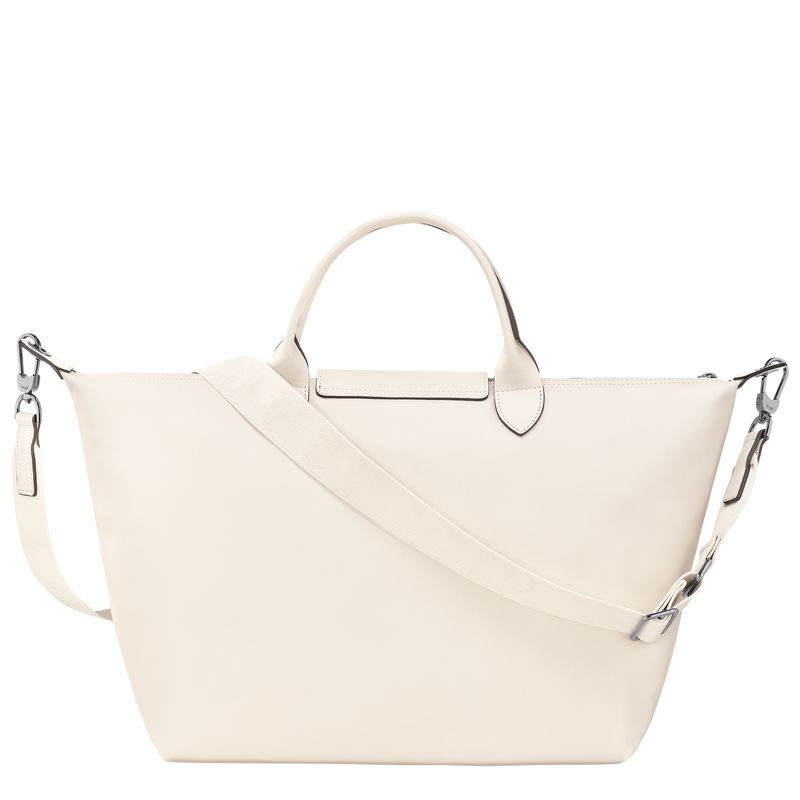 Cream Longchamp Le Pliage Xtra L Men Handbag | Ksa-193MLEYSD