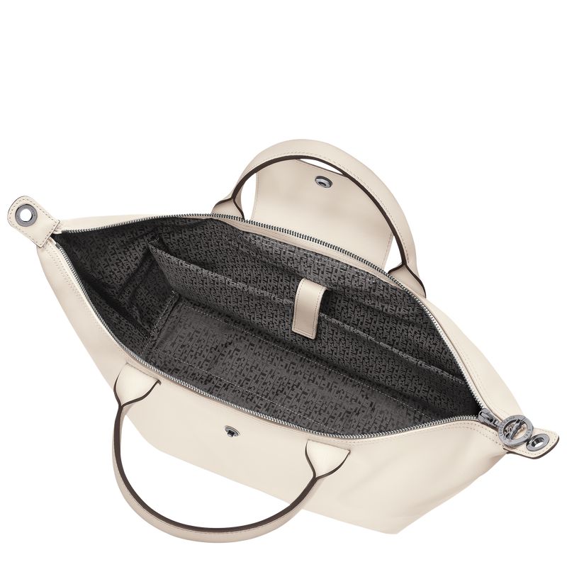 Cream Longchamp Le Pliage Xtra L Men Handbag | Ksa-193MLEYSD