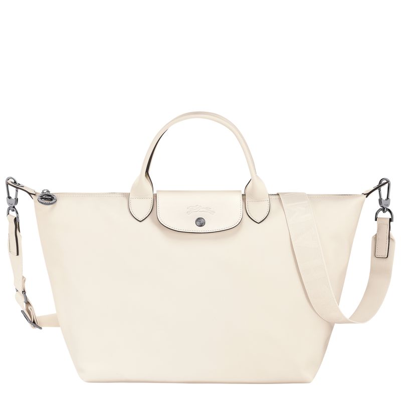 Cream Longchamp Le Pliage Xtra L Men Handbag | Ksa-193MLEYSD