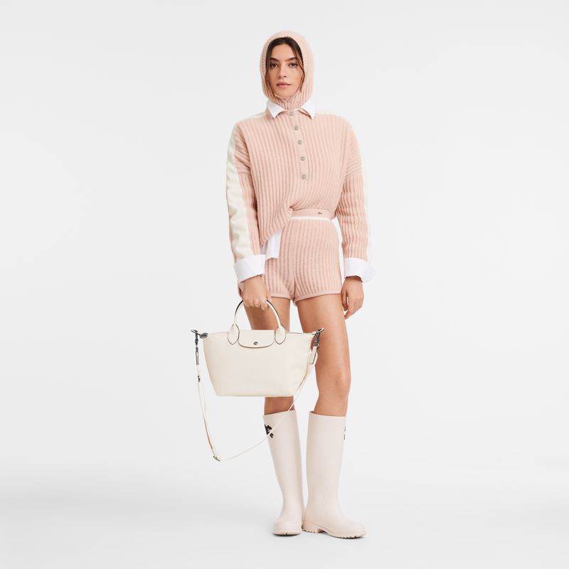 Cream Longchamp Le Pliage Xtra S Women Handbag | Ksa-039AFZGLI