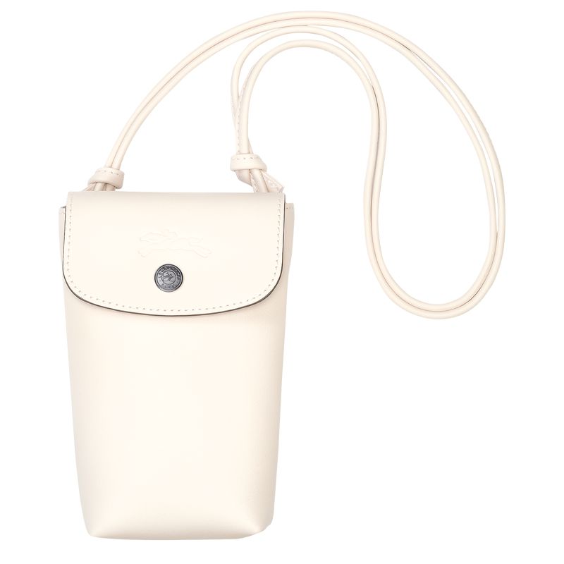 Cream Longchamp Le Pliage Xtra With Leather Lace Women Phone Case | Ksa-560UBCAFP