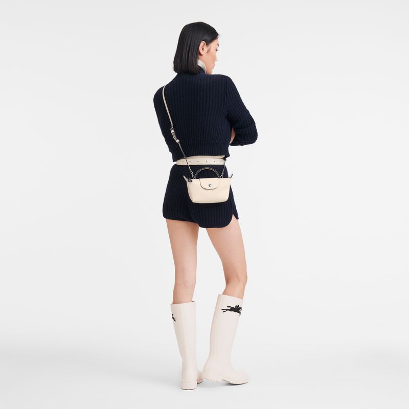 Cream Longchamp Le Pliage Xtra Xs Women Pouch | Ksa-395NBKREA