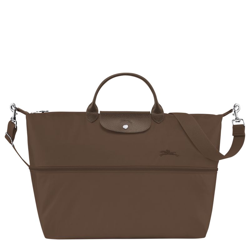 Dark Brown Longchamp Le Pliage Green Expandable Women Travel Bag | Ksa-473AWRKQN