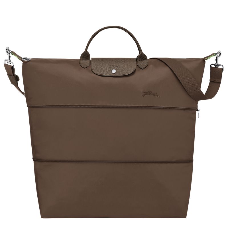 Dark Brown Longchamp Le Pliage Green Expandable Women Travel Bag | Ksa-473AWRKQN