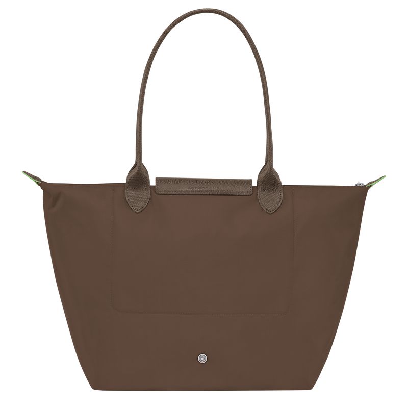 Dark Brown Longchamp Le Pliage Green L Women Tote Bag | Ksa-673XAVGWC