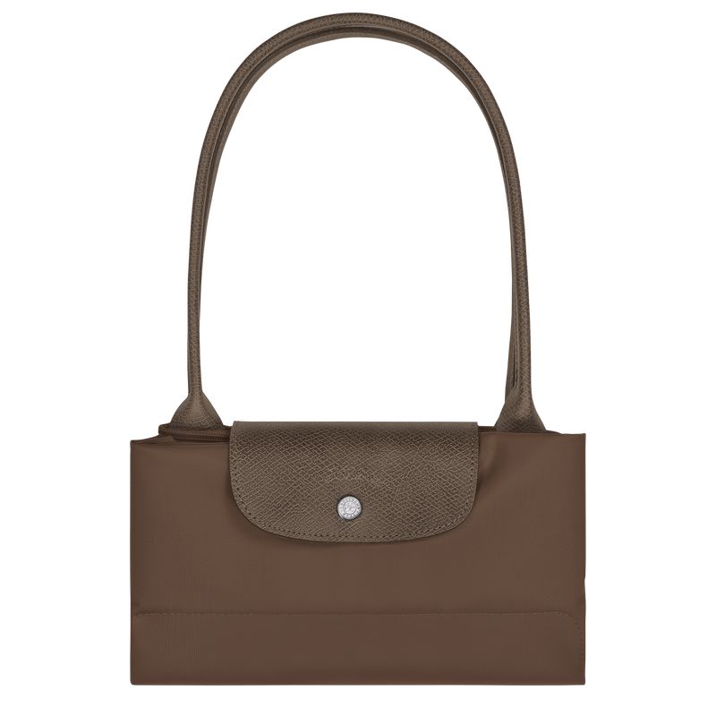 Dark Brown Longchamp Le Pliage Green L Women Tote Bag | Ksa-673XAVGWC