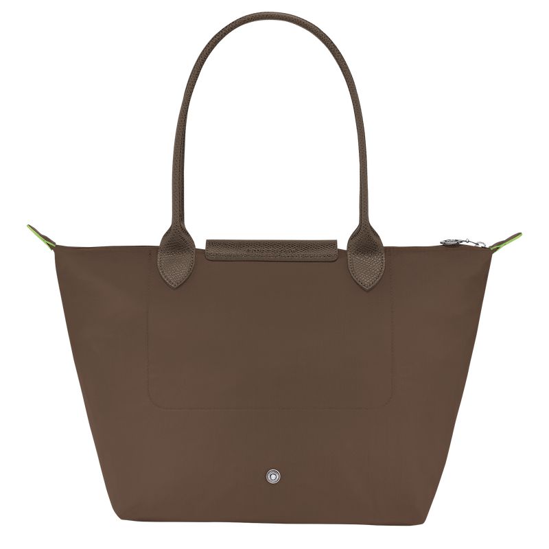 Dark Brown Longchamp Le Pliage Green M Women Tote Bag | Ksa-045HLXKMF