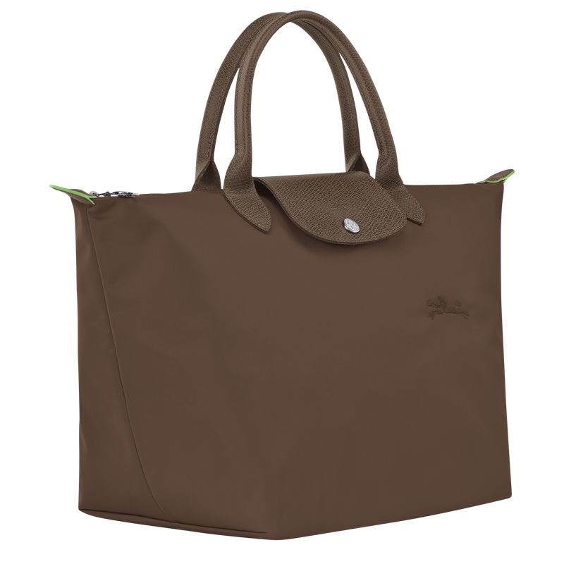 Dark Brown Longchamp Le Pliage Green M Women Handbag | Ksa-985QWZKIX