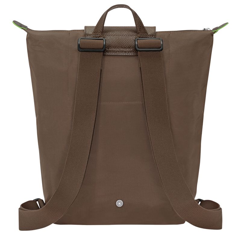 Dark Brown Longchamp Le Pliage Green M Women Backpack | Ksa-742OAFQZP