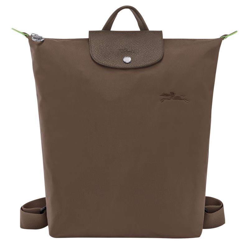 Dark Brown Longchamp Le Pliage Green M Women Backpack | Ksa-742OAFQZP
