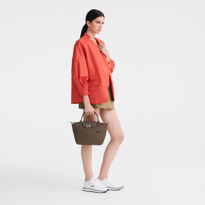 Dark Brown Longchamp Le Pliage Green S Women Handbag | Ksa-673MZGNKY
