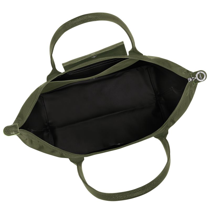 Dark Green Longchamp Le Pliage Green L Women Tote Bag | Ksa-142CEASXD