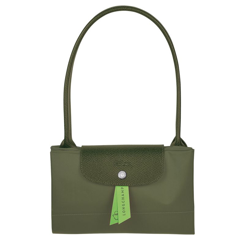 Dark Green Longchamp Le Pliage Green L Women Tote Bag | Ksa-142CEASXD