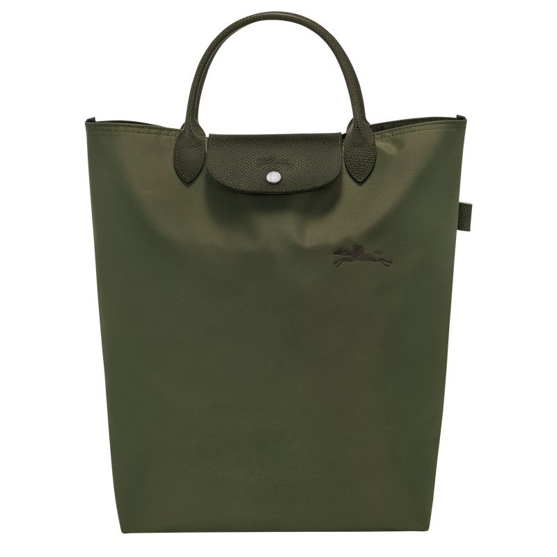 Dark Green Longchamp Le Pliage Green M Men Tote Bag | Ksa-284EUJQAG