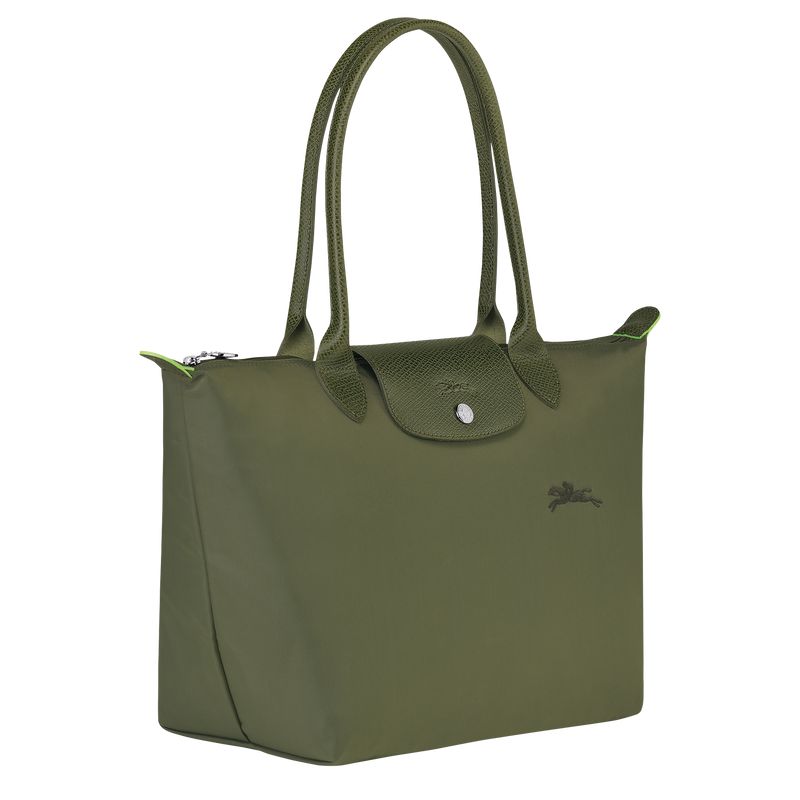 Dark Green Longchamp Le Pliage Green M Women Tote Bag | Ksa-829KTOVNZ
