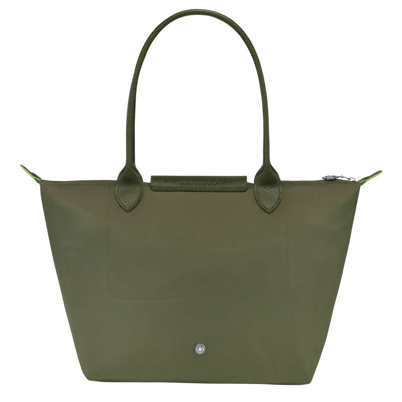Dark Green Longchamp Le Pliage Green M Women Tote Bag | Ksa-829KTOVNZ