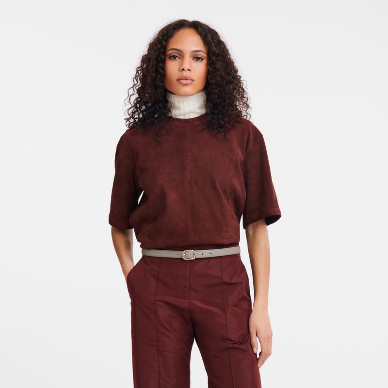 Dark Grey Longchamp Le Foulonné Women Belt | Ksa-867HWATLX