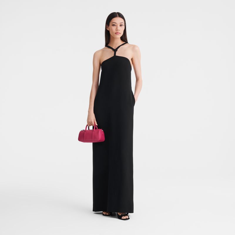 Dark Pink Longchamp Daylong S Women Handbag | Ksa-875TRAFHK