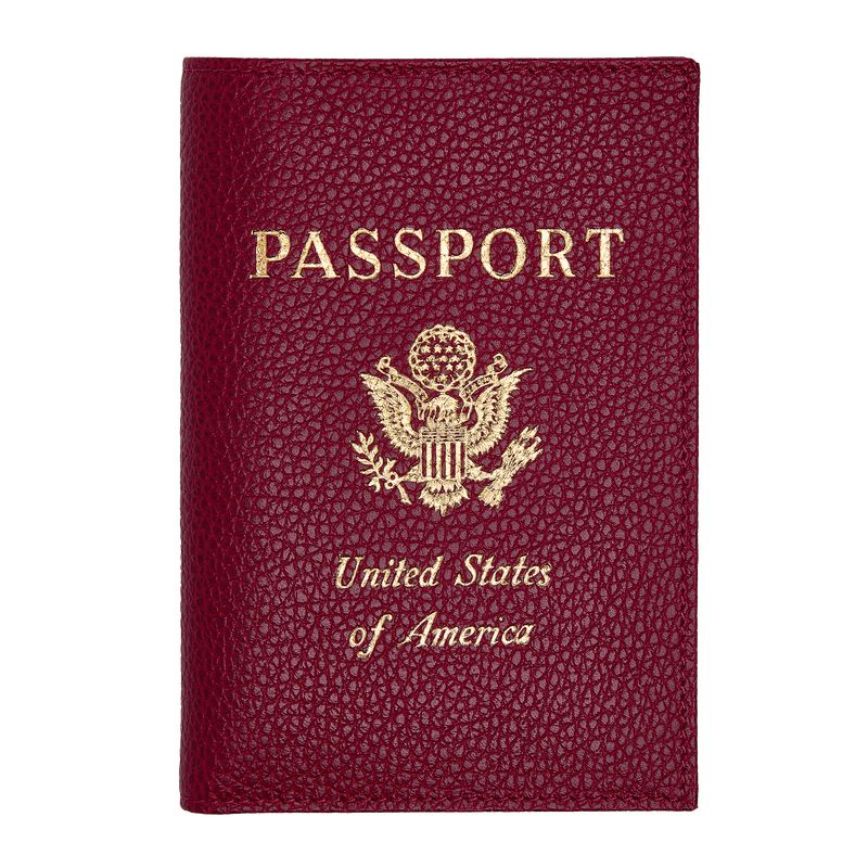 Dark Pink Longchamp Le Foulonné Women Passport Holder | Ksa-935UVDEHC