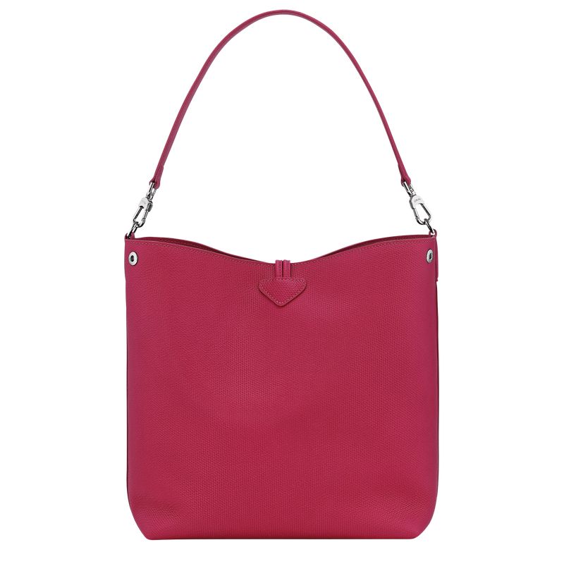 Dark Pink Longchamp Le Roseau M Women Shoulder Bag | Ksa-731VALUNQ