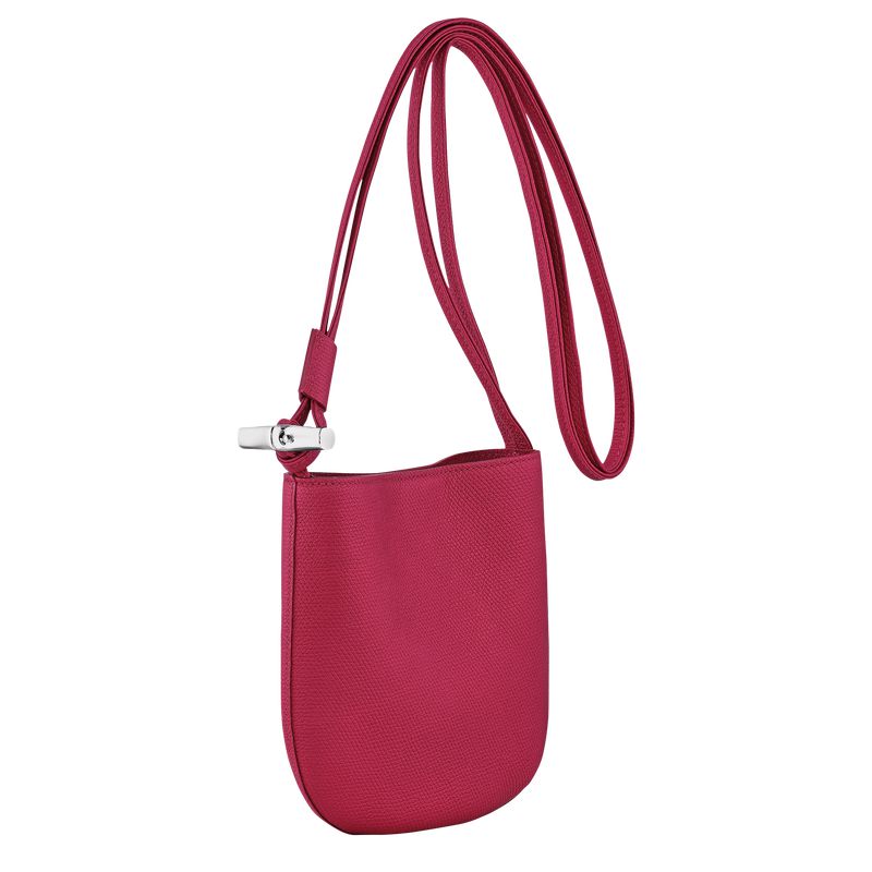 Dark Pink Longchamp Le Roseau S Women Crossbody Bag | Ksa-634RLQSMV