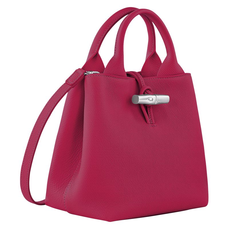 Dark Pink Longchamp Le Roseau S Women Handbag | Ksa-607BJYEGA