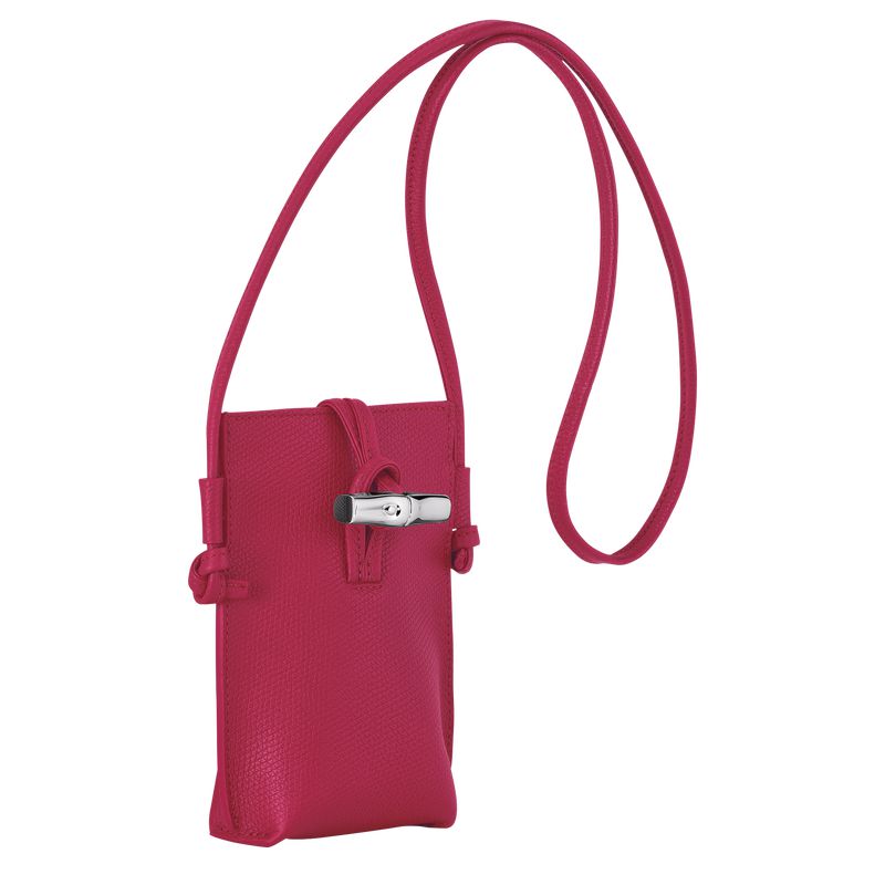 Dark Pink Longchamp Le Roseau Women Phone Case | Ksa-276PSDVOJ