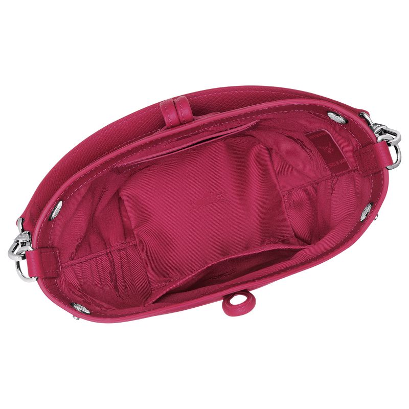 Dark Pink Longchamp Le Roseau Xs Women Bucket Bag | Ksa-908ZBWSOL