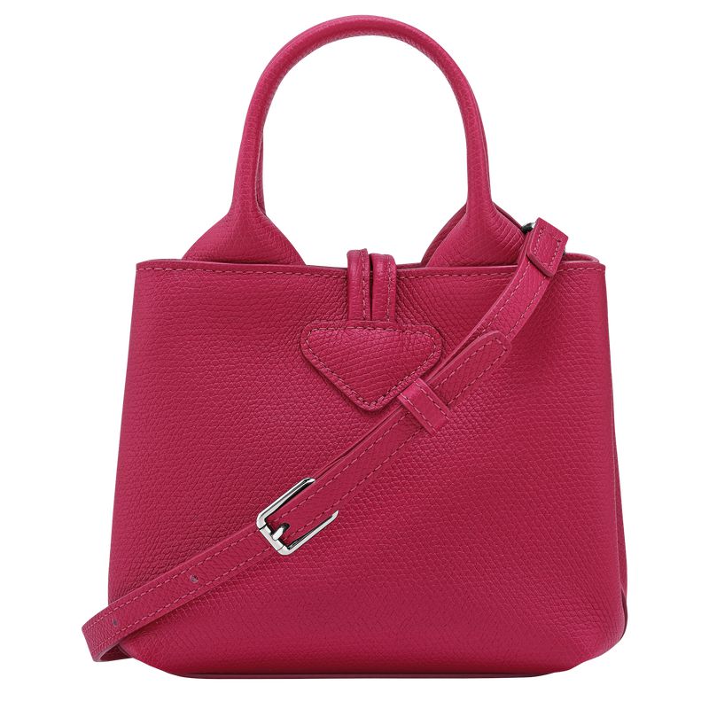 Dark Pink Longchamp Le Roseau Xs Women Handbag | Ksa-809RWYUTZ